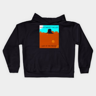 Land of the Navajo Monument Valley Arizona Kids Hoodie